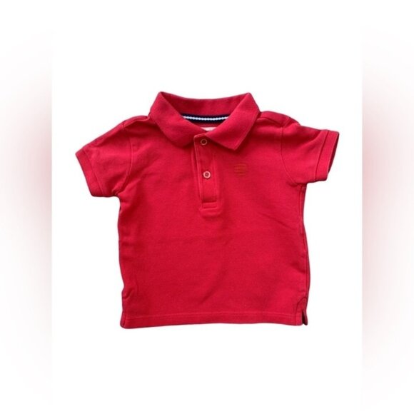 Size 9-12 Months Red Collared Polo Shirt